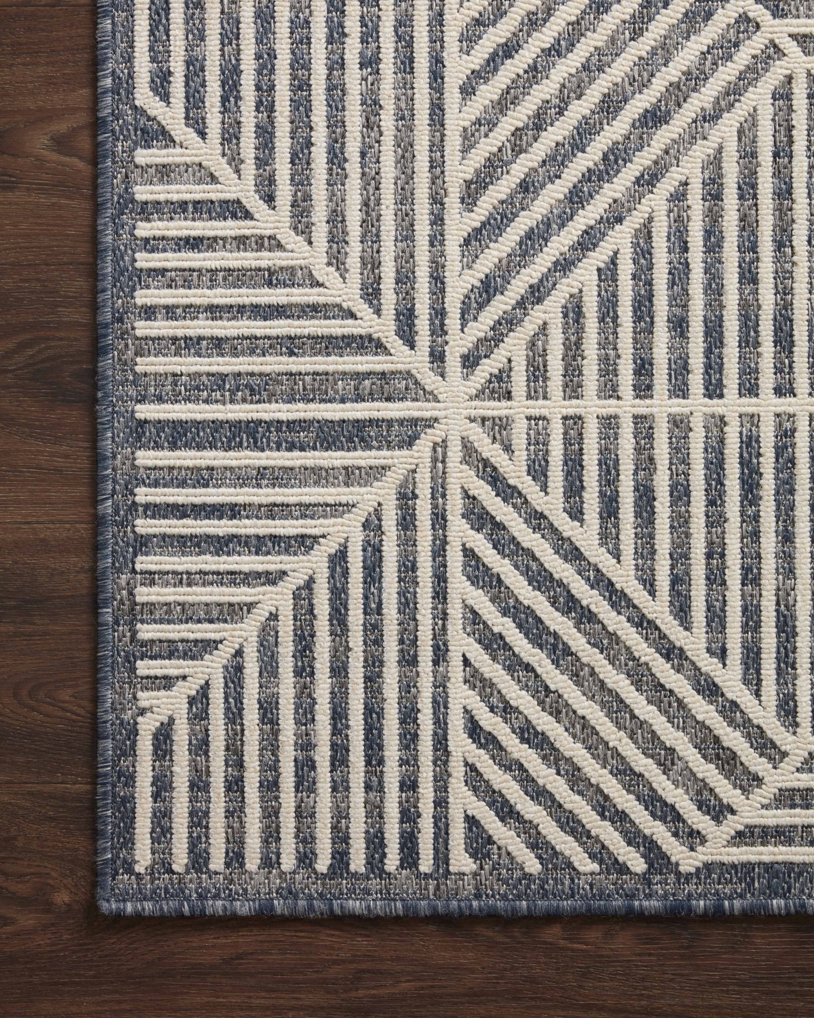 Loloi Rainier Denim / Ivory Area Rug White Cliff Studio Area Rug