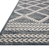 Loloi Rainier Denim / Ivory Area Rug White Cliff Studio Area Rug