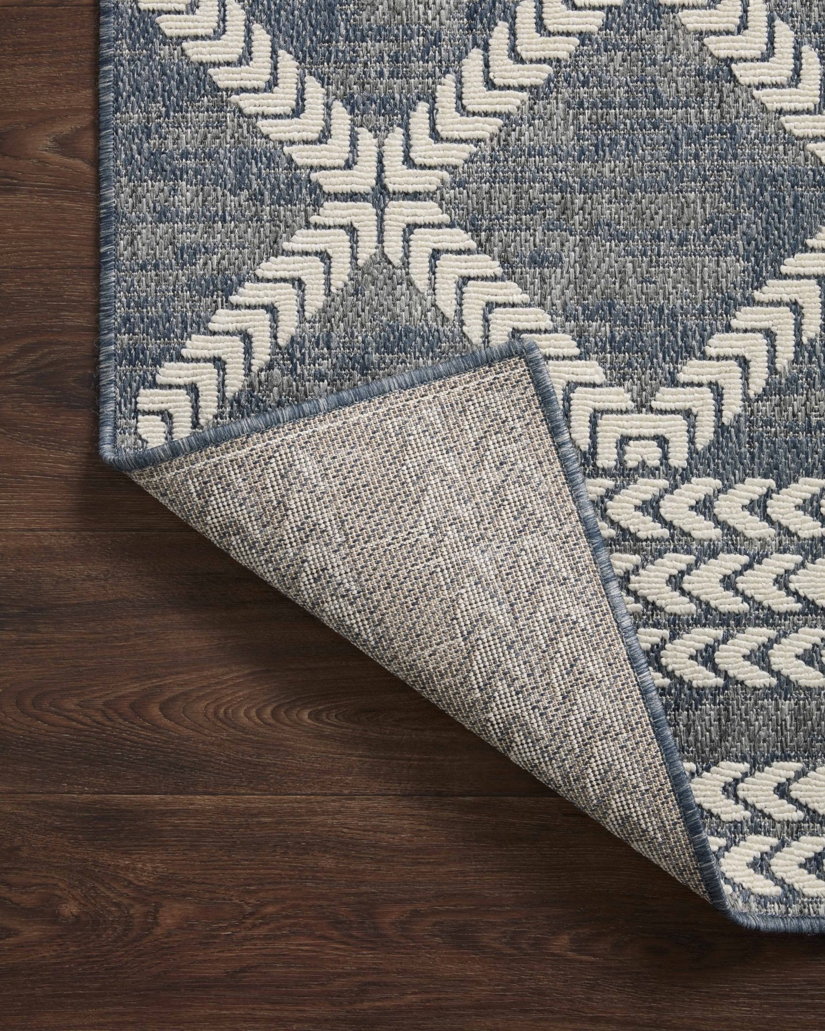 Loloi Rainier Denim / Ivory Area Rug White Cliff Studio Area Rug