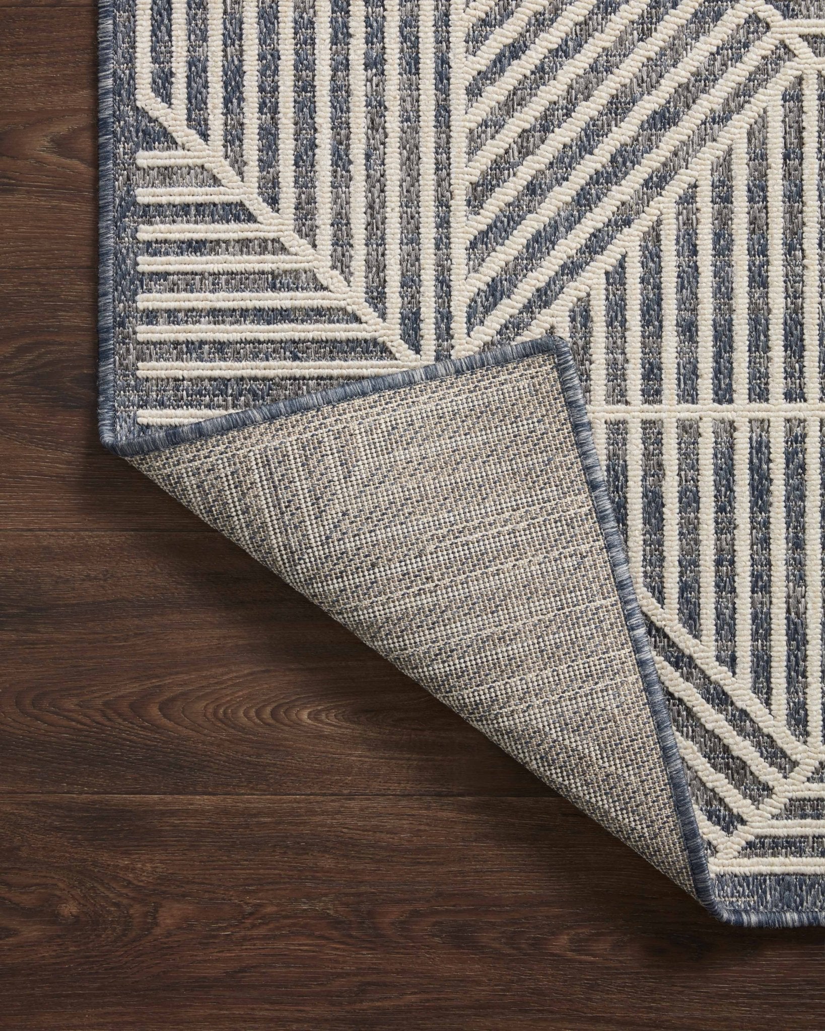 Loloi Rainier Denim / Ivory Area Rug White Cliff Studio Area Rug