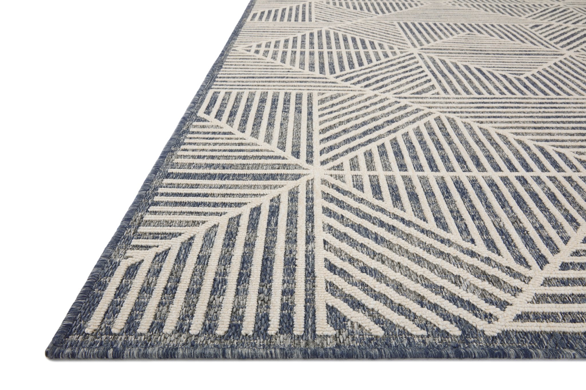 Loloi Rainier Denim / Ivory Area Rug White Cliff Studio Area Rug