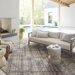 Loloi Rainier Ivory / Charcoal Area Rug White Cliff Studio Area Rug