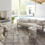 Loloi Rainier Ivory / Charcoal Area Rug White Cliff Studio Area Rug