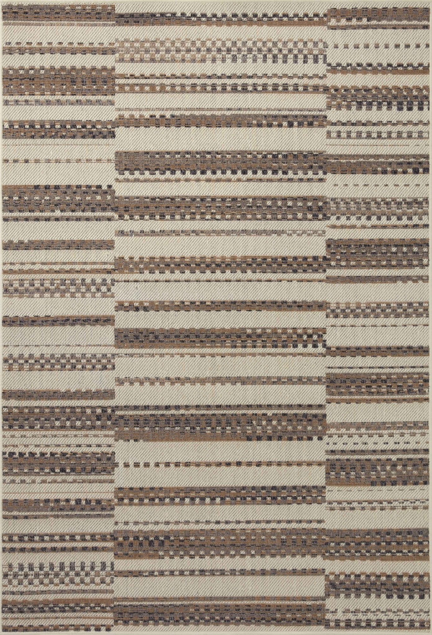 Loloi Rainier Ivory / Taupe Area Rug White Cliff Studio Area Rug