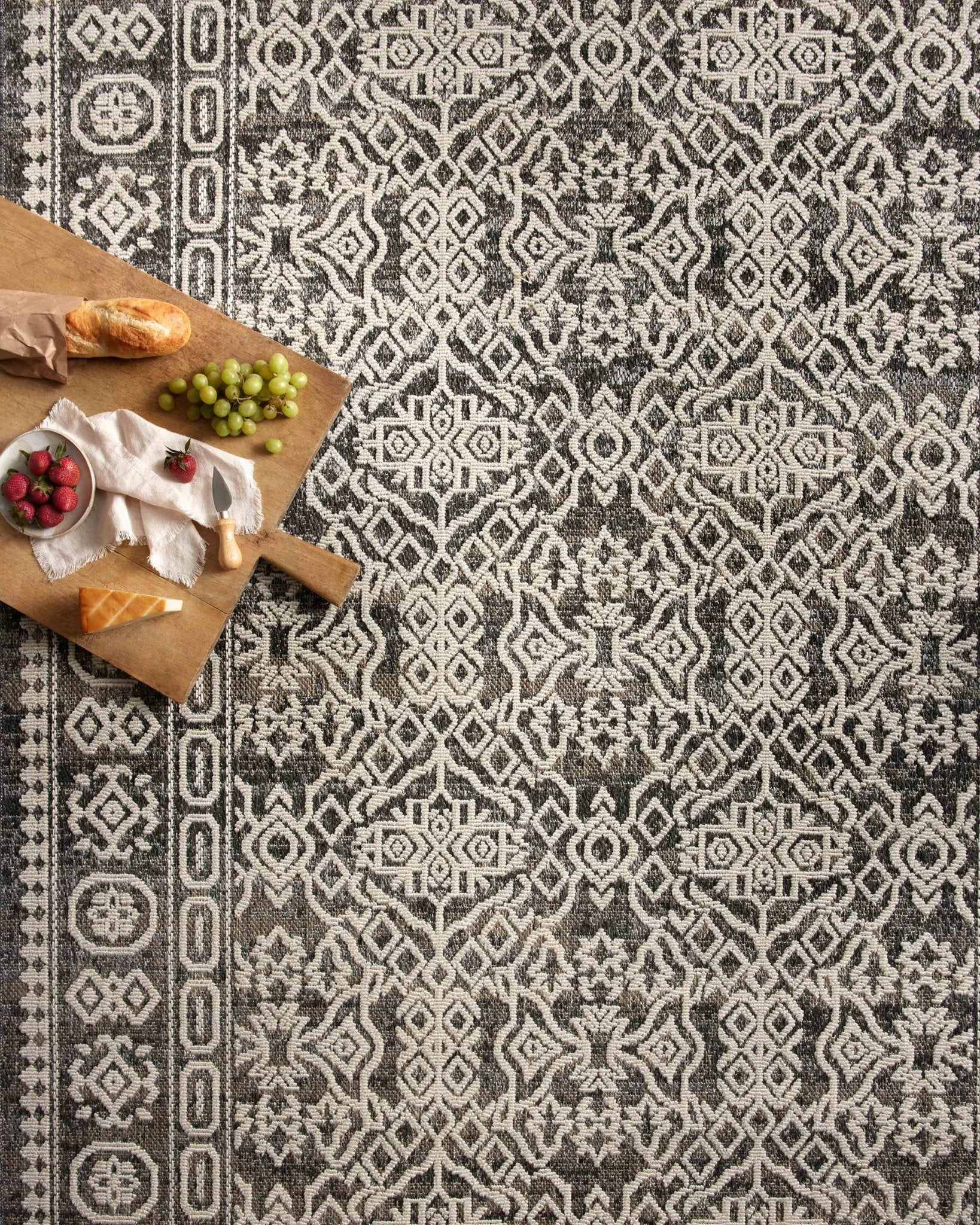 Loloi Rainier Pebble / Ivory Area Rug White Cliff Studio Area Rug