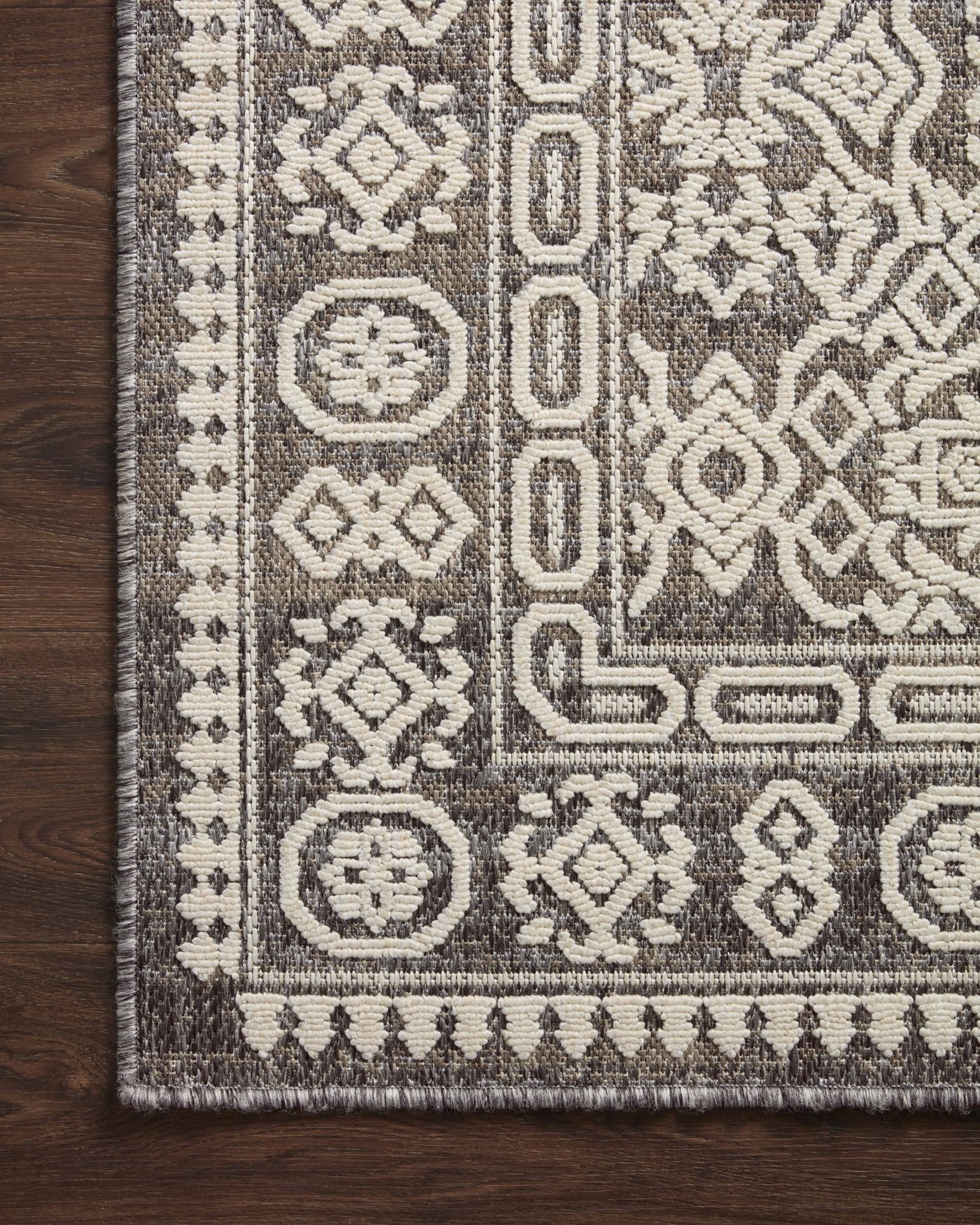 Loloi Rainier Pebble / Ivory Area Rug White Cliff Studio Area Rug