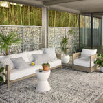 Loloi Rainier Pebble / Ivory Area Rug White Cliff Studio Area Rug