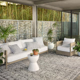 Loloi Rainier Pebble / Ivory Area Rug White Cliff Studio Area Rug