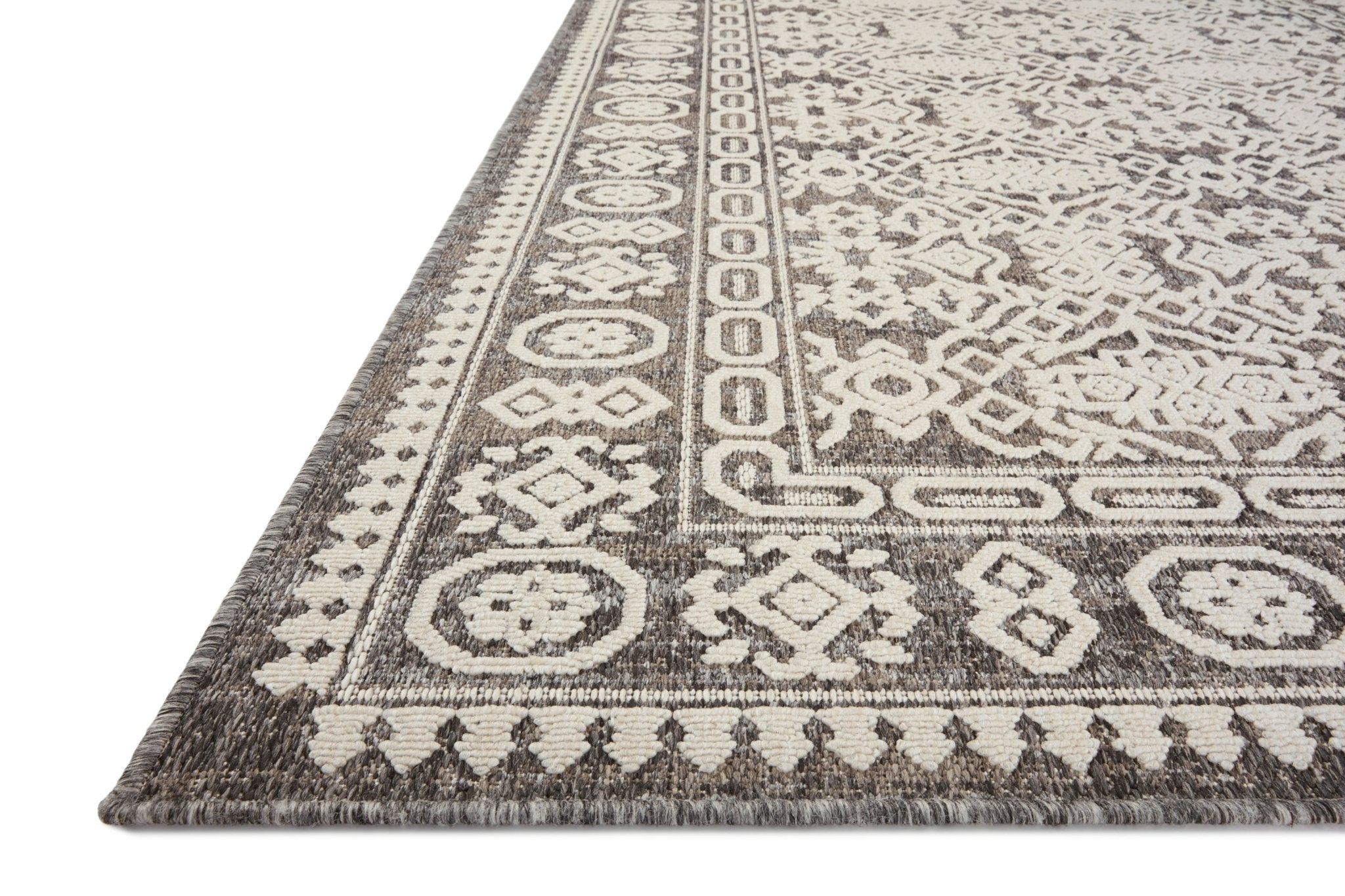 Loloi Rainier Pebble / Ivory Area Rug White Cliff Studio Area Rug