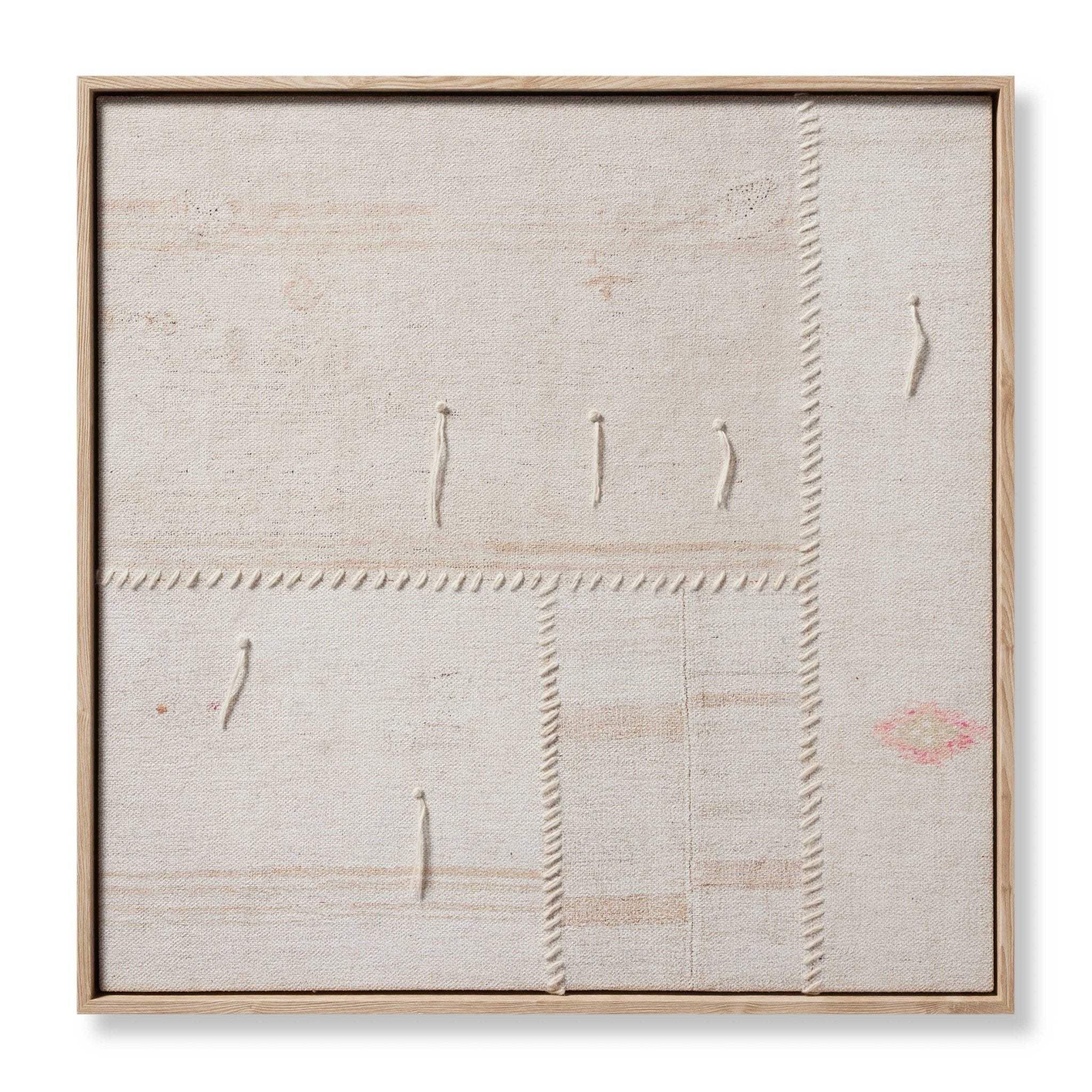 Loloi Revived Beige / Ivory Wall Art White Cliff Studio Wall Art