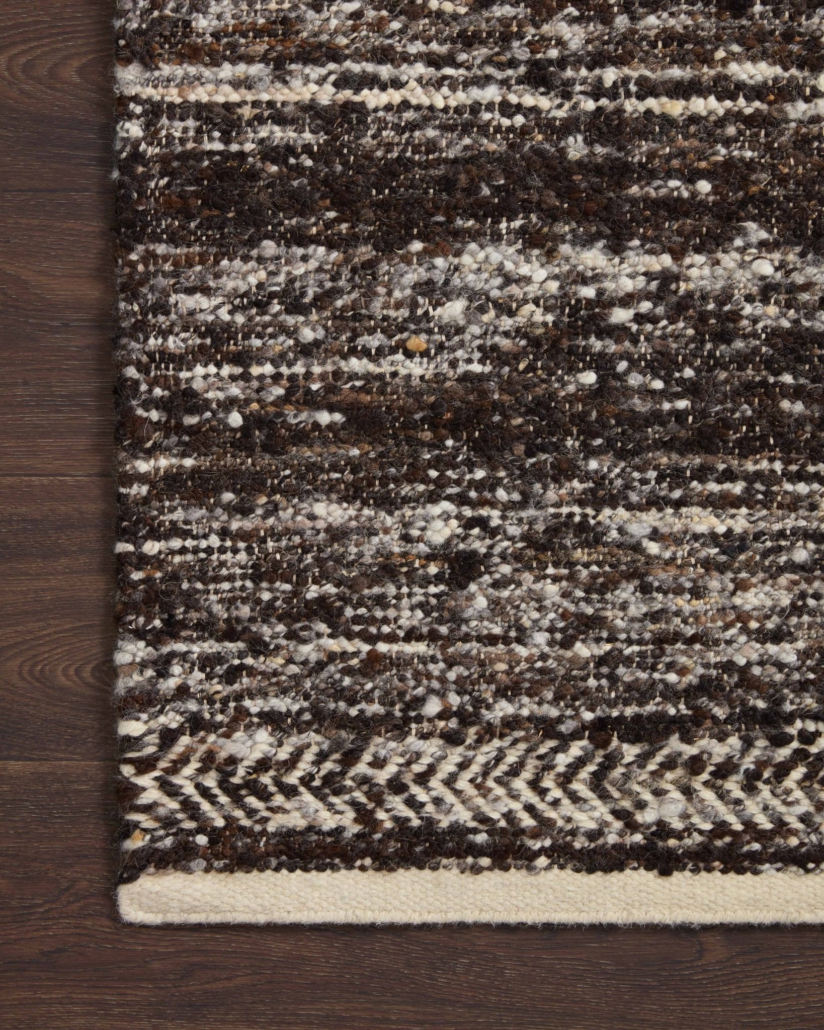 Loloi Reyla Mocha / Ivory Area Rug White Cliff Studio Area Rug