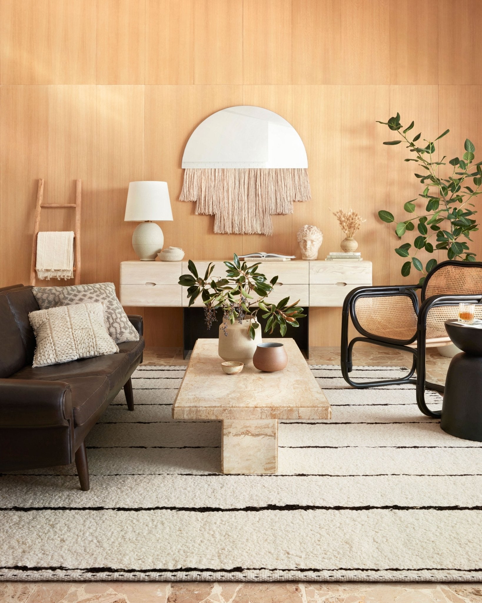 Loloi Roman Ivory / Black Area Rug White Cliff Studio Area Rug