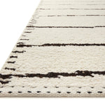 Loloi Roman Ivory / Black Area Rug White Cliff Studio Area Rug