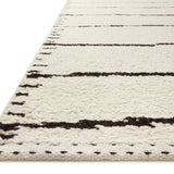 Loloi Roman Ivory / Black Area Rug White Cliff Studio Area Rug