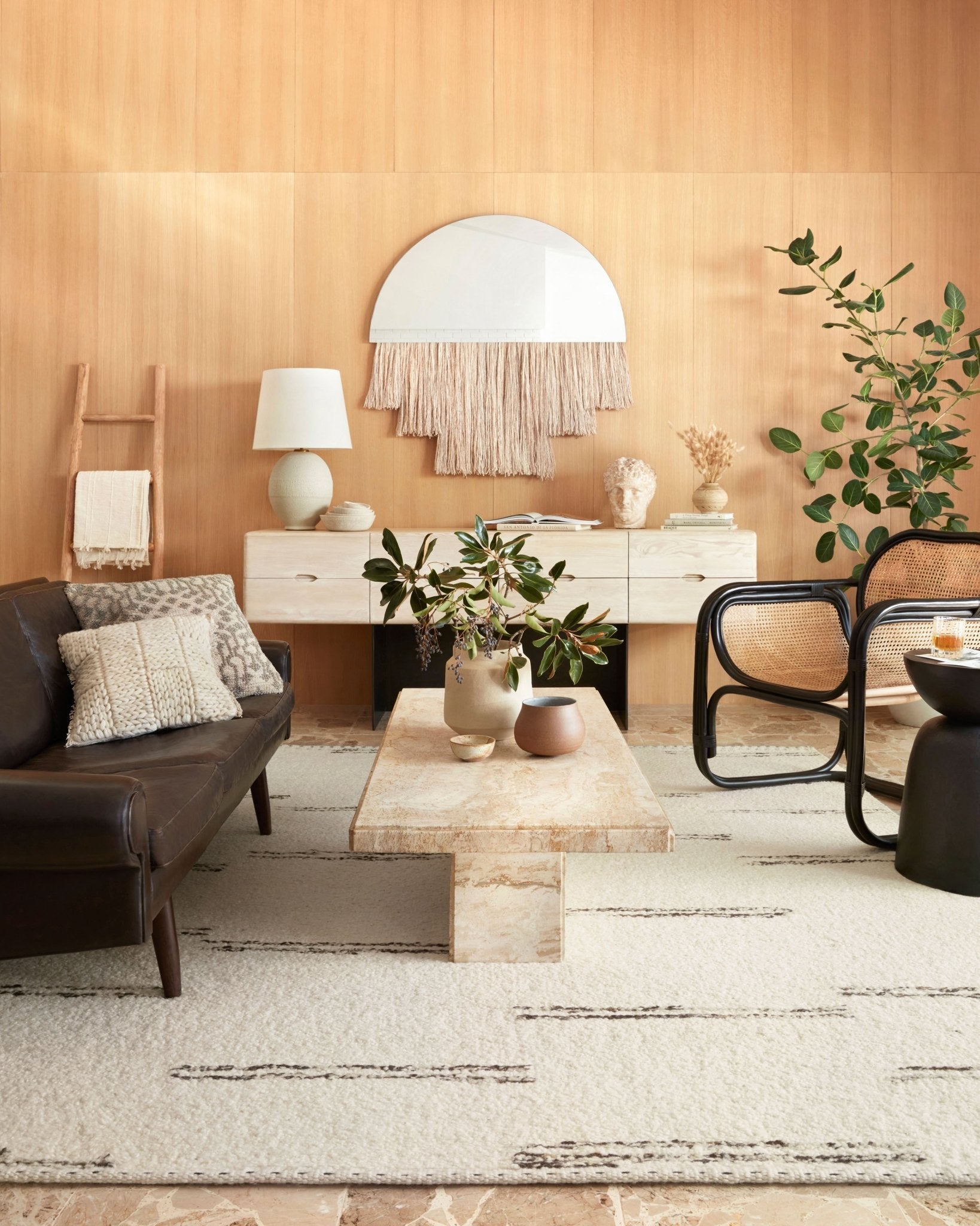 Loloi Roman Ivory / Granite Area Rug White Cliff Studio Area Rug