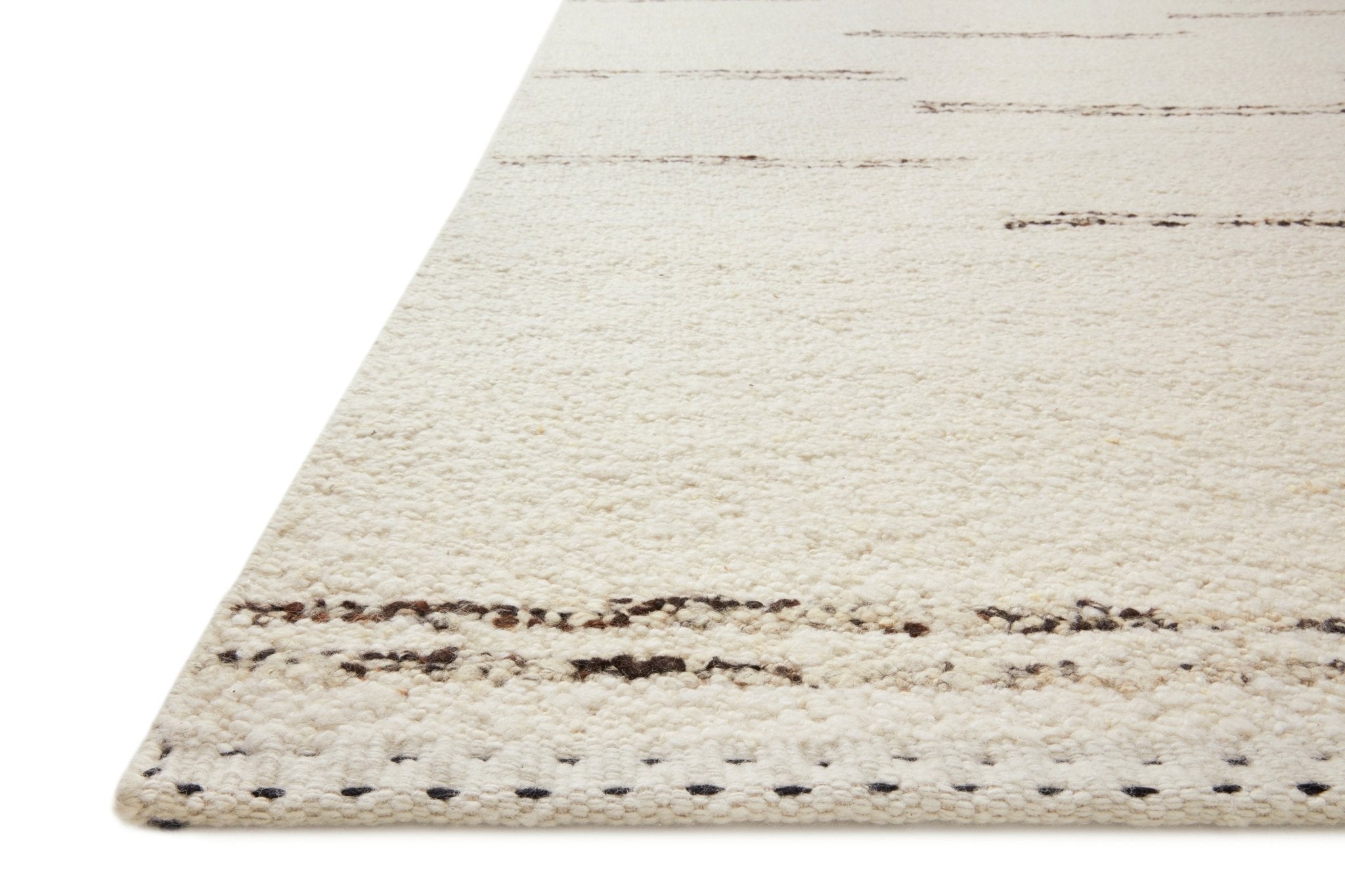 Loloi Roman Ivory / Granite Area Rug White Cliff Studio Area Rug
