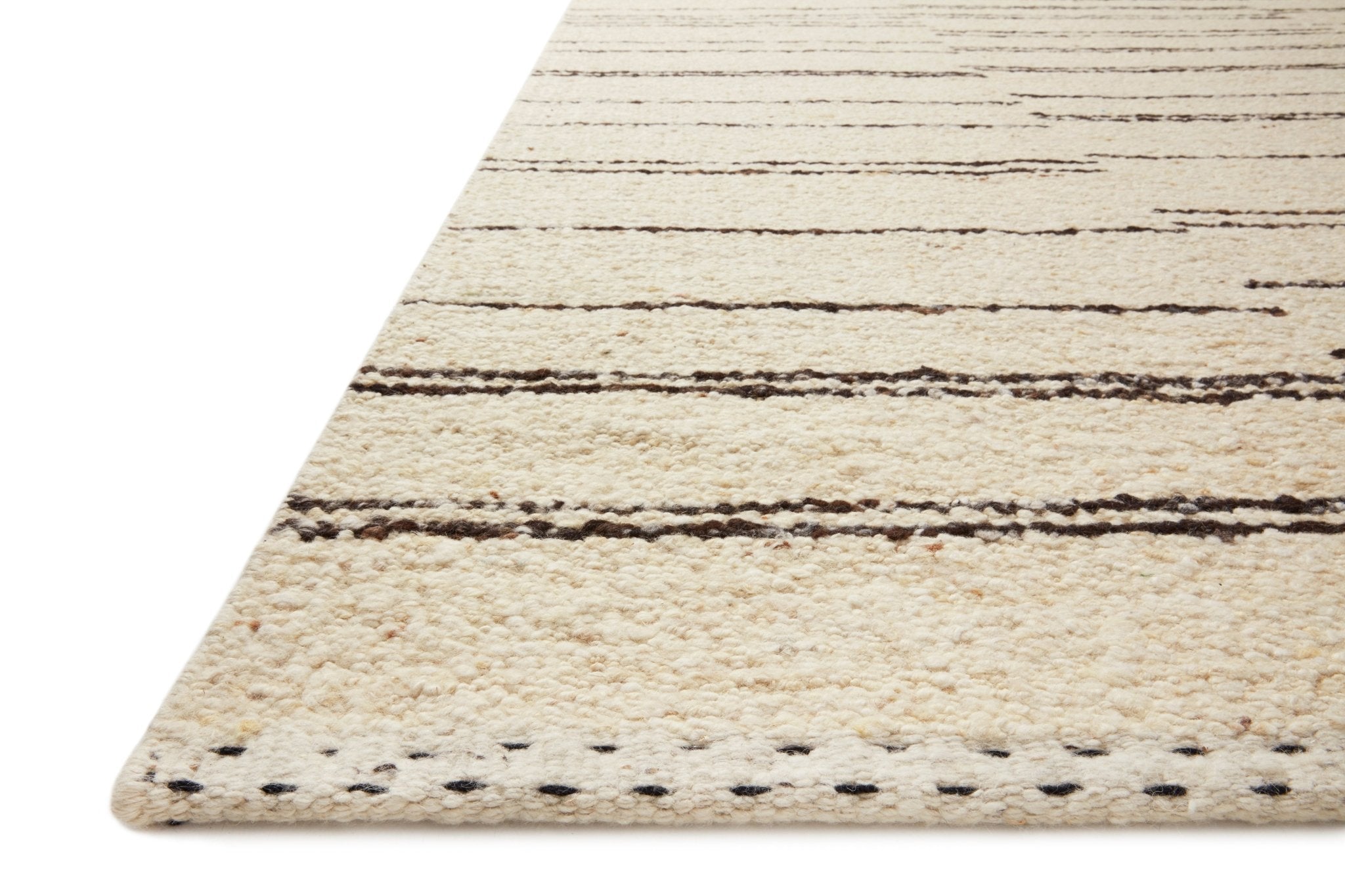 Loloi Roman Natural / Charcoal Area Rug White Cliff Studio Area Rug