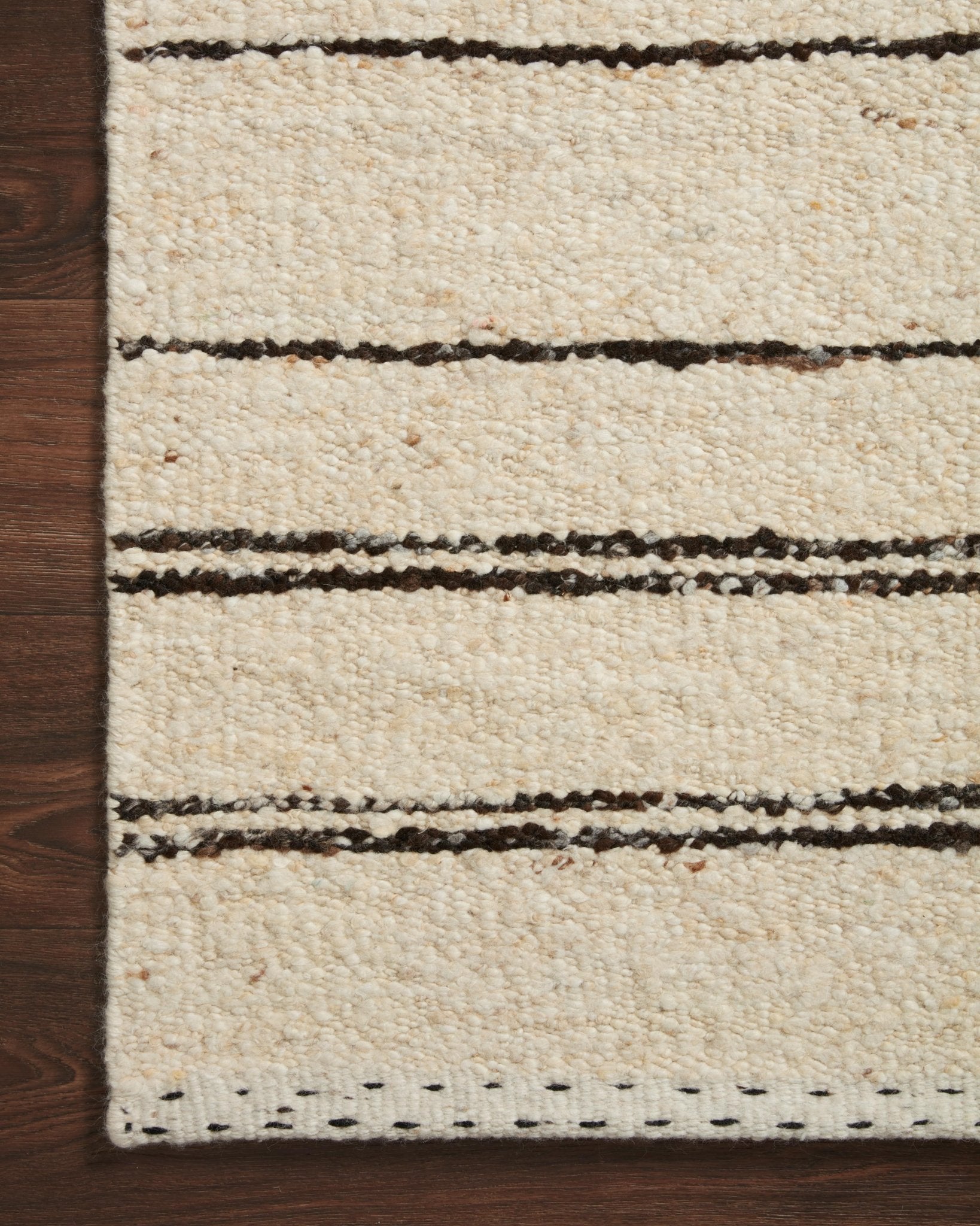 Loloi Roman Natural / Charcoal Area Rug White Cliff Studio Area Rug
