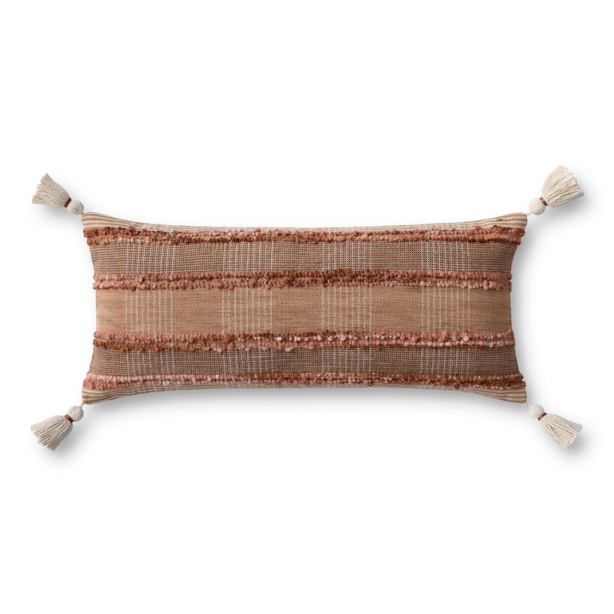 Loloi Rust / Multi Pillow White Cliff Studio Pillow