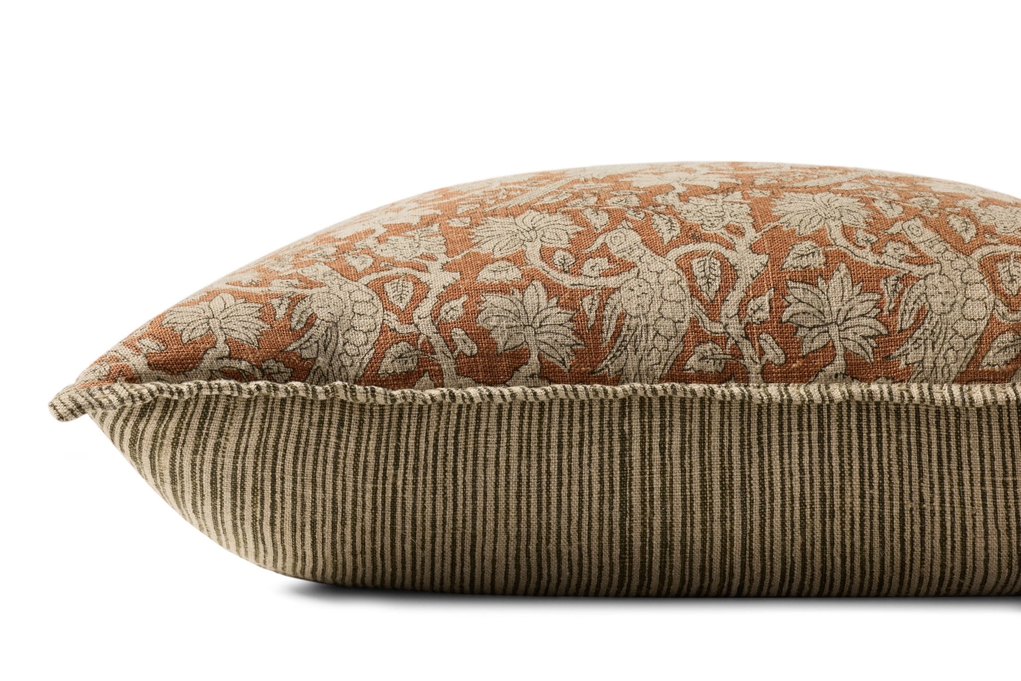 Loloi Rust Pillow White Cliff Studio Pillow