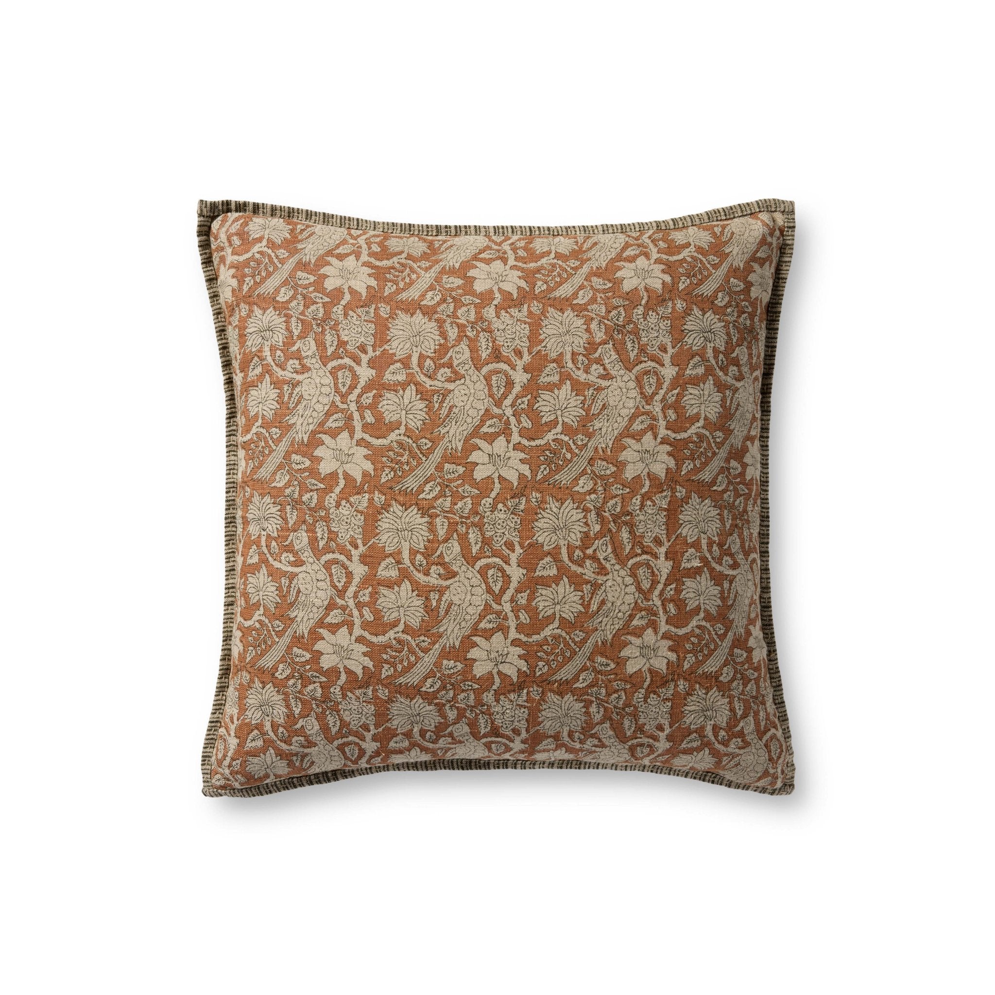 Loloi Rust Pillow White Cliff Studio Pillow