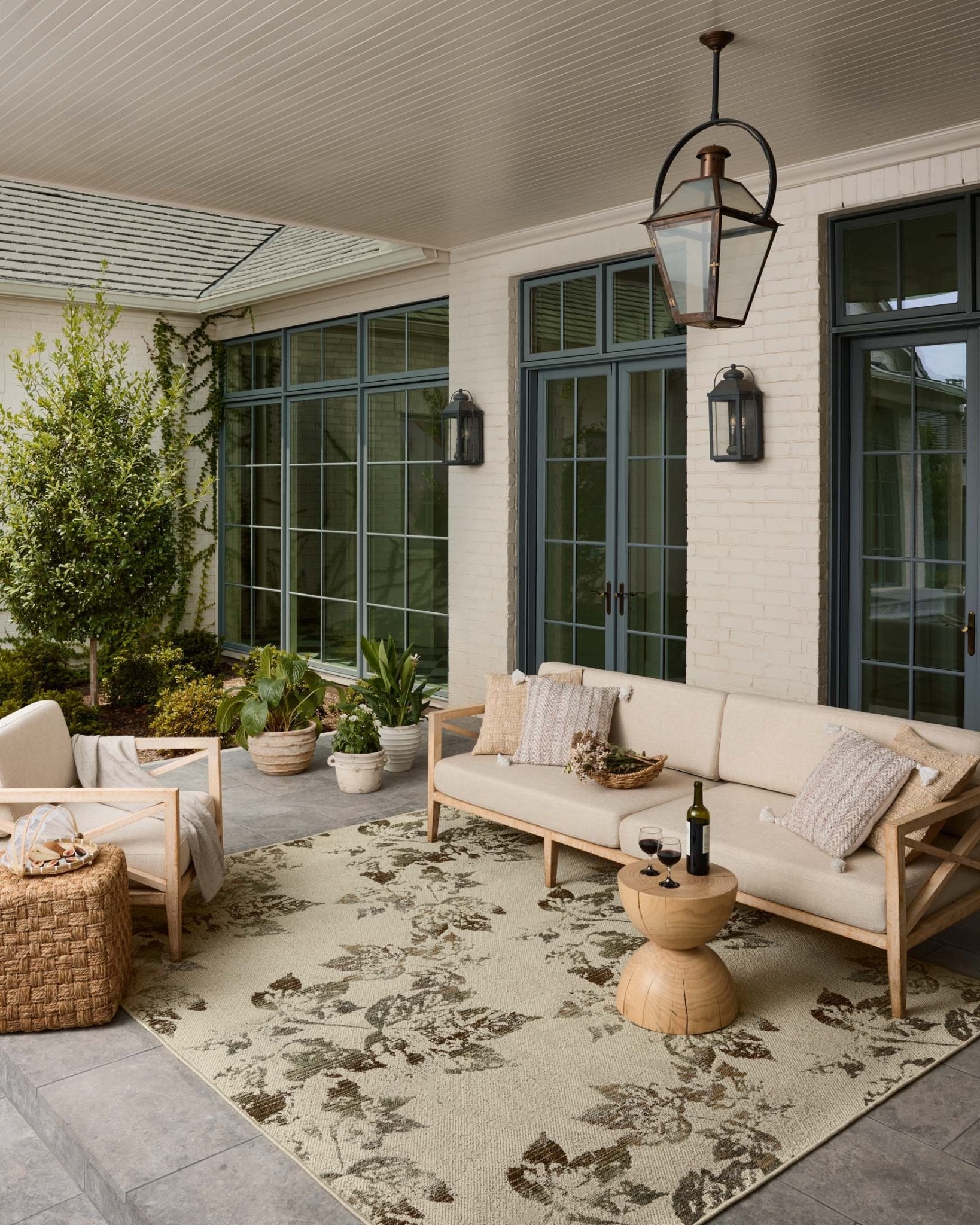Loloi Saylor Ivory / Bark Rug White Cliff Studio Area Rugs