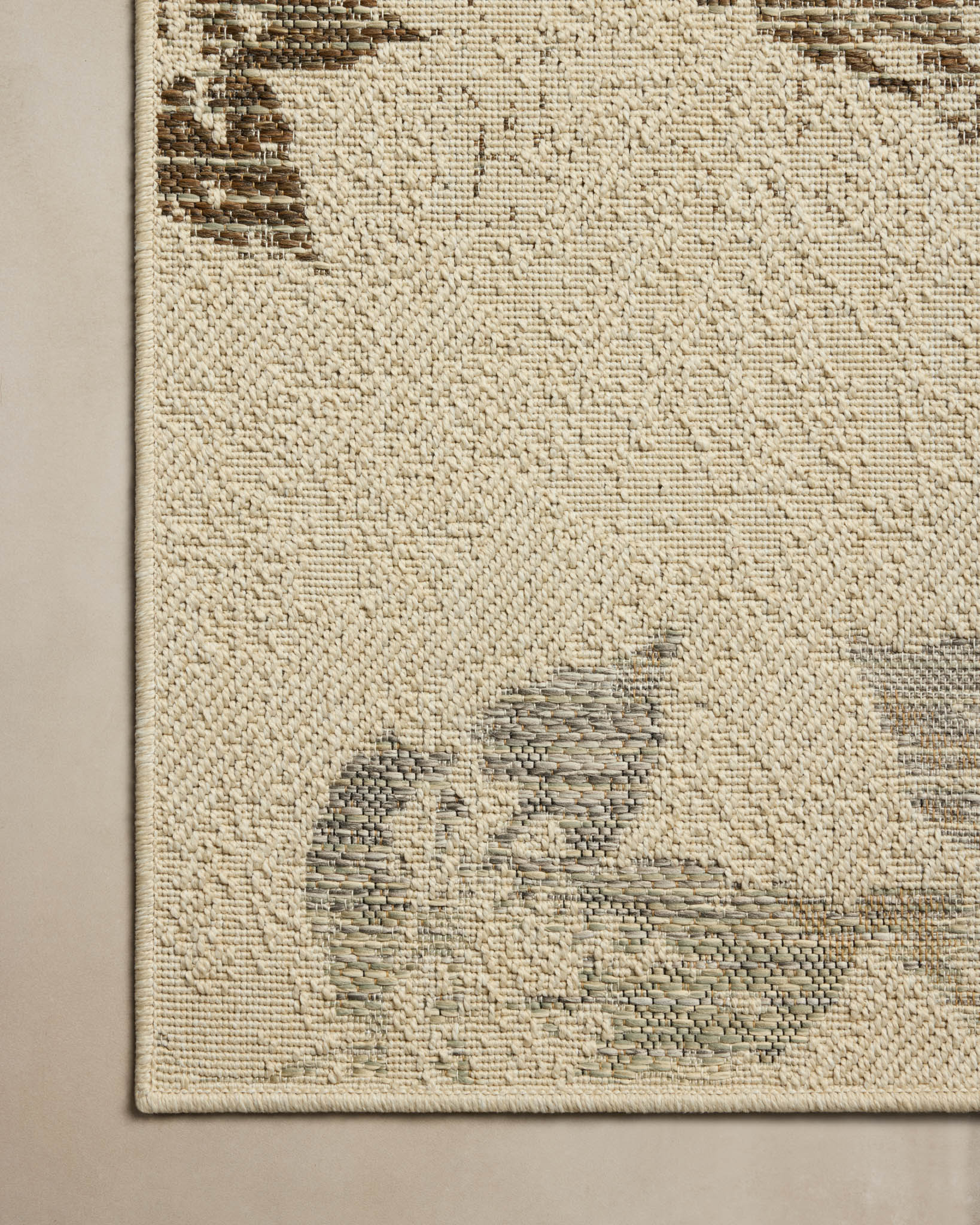 Loloi Saylor Ivory / Bark Rug White Cliff Studio Area Rugs