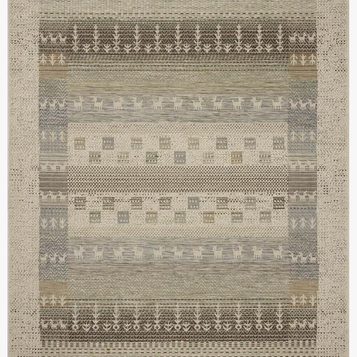 Loloi Saylor Ivory / Earth Rug White Cliff Studio Area Rugs