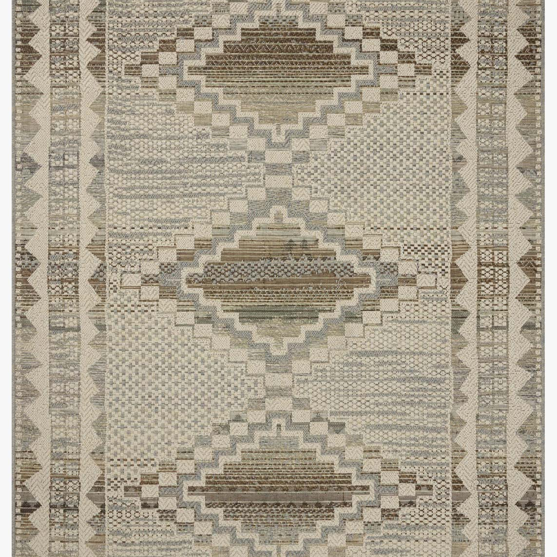 Loloi Saylor Ivory / Granite Rug White Cliff Studio Area Rugs