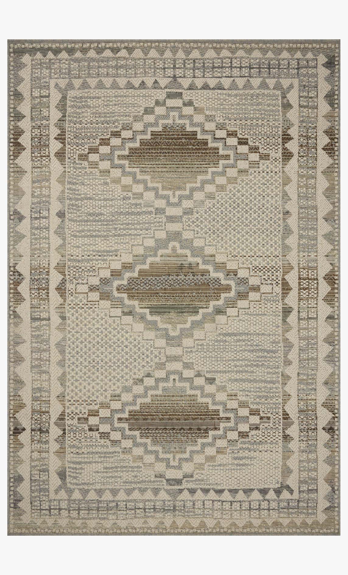 Loloi Saylor Ivory / Granite Rug White Cliff Studio Area Rugs