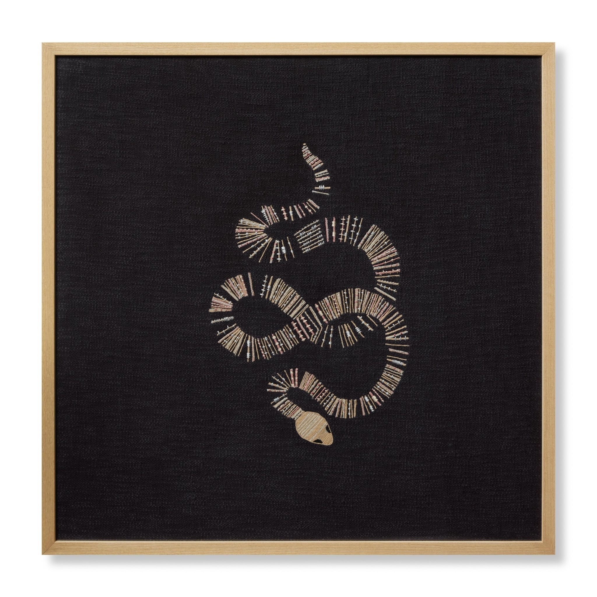 Loloi Snake Eyes Black / Beige Wall Art White Cliff Studio Wall Art