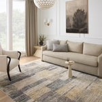 Loloi Soho Grey / Gold Area Rug White Cliff Studio Area Rug
