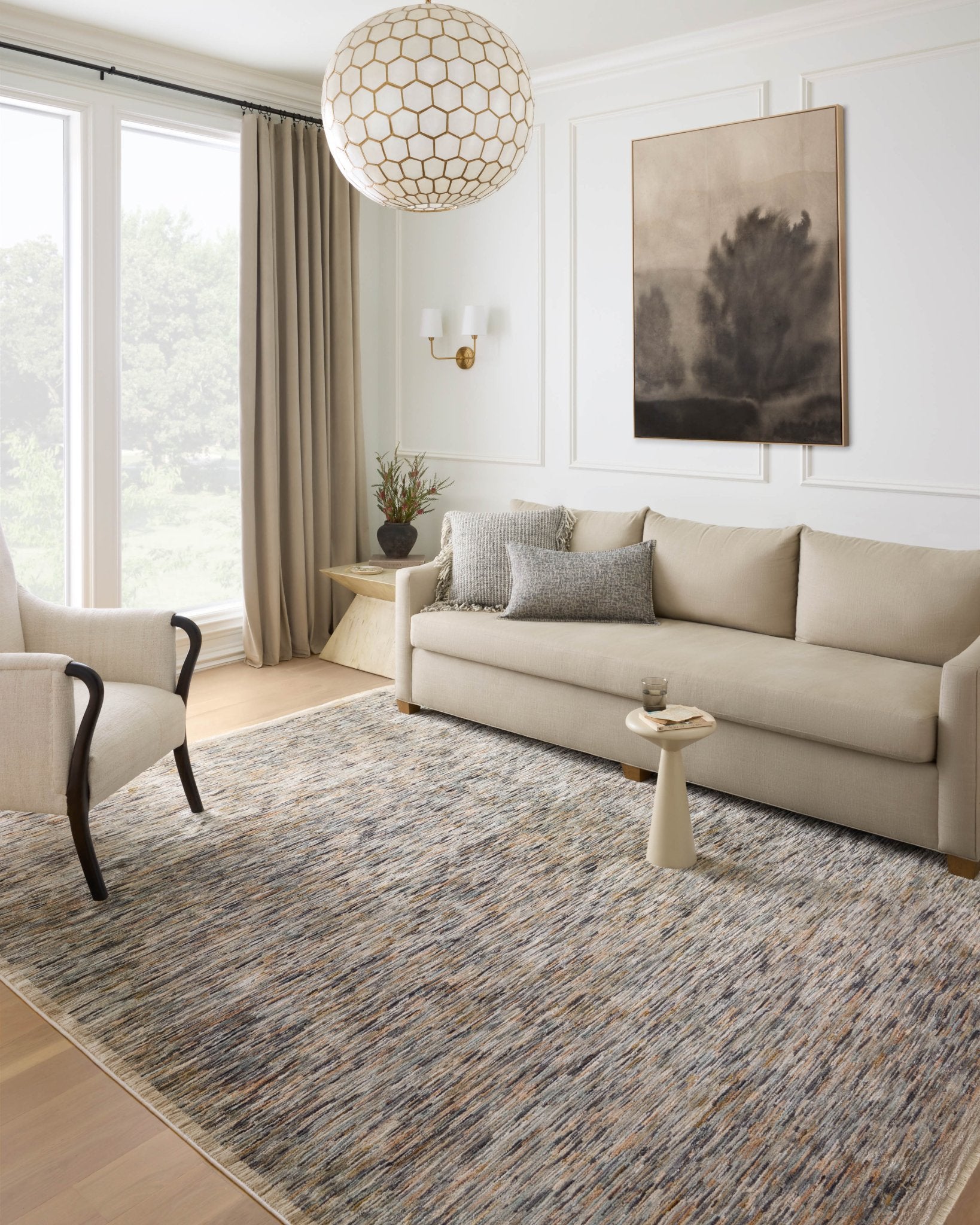 Loloi Soho Multi / Sand Area Rug White Cliff Studio Area Rug