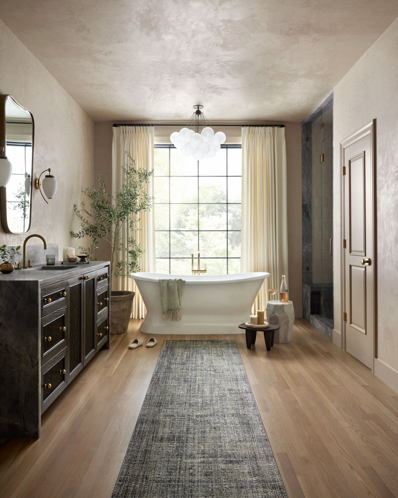 Loloi Soho Multi / Slate Area Rug White Cliff Studio Area Rug