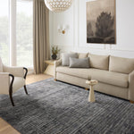 Loloi Soho Onyx / Silver Area Rug White Cliff Studio Area Rug