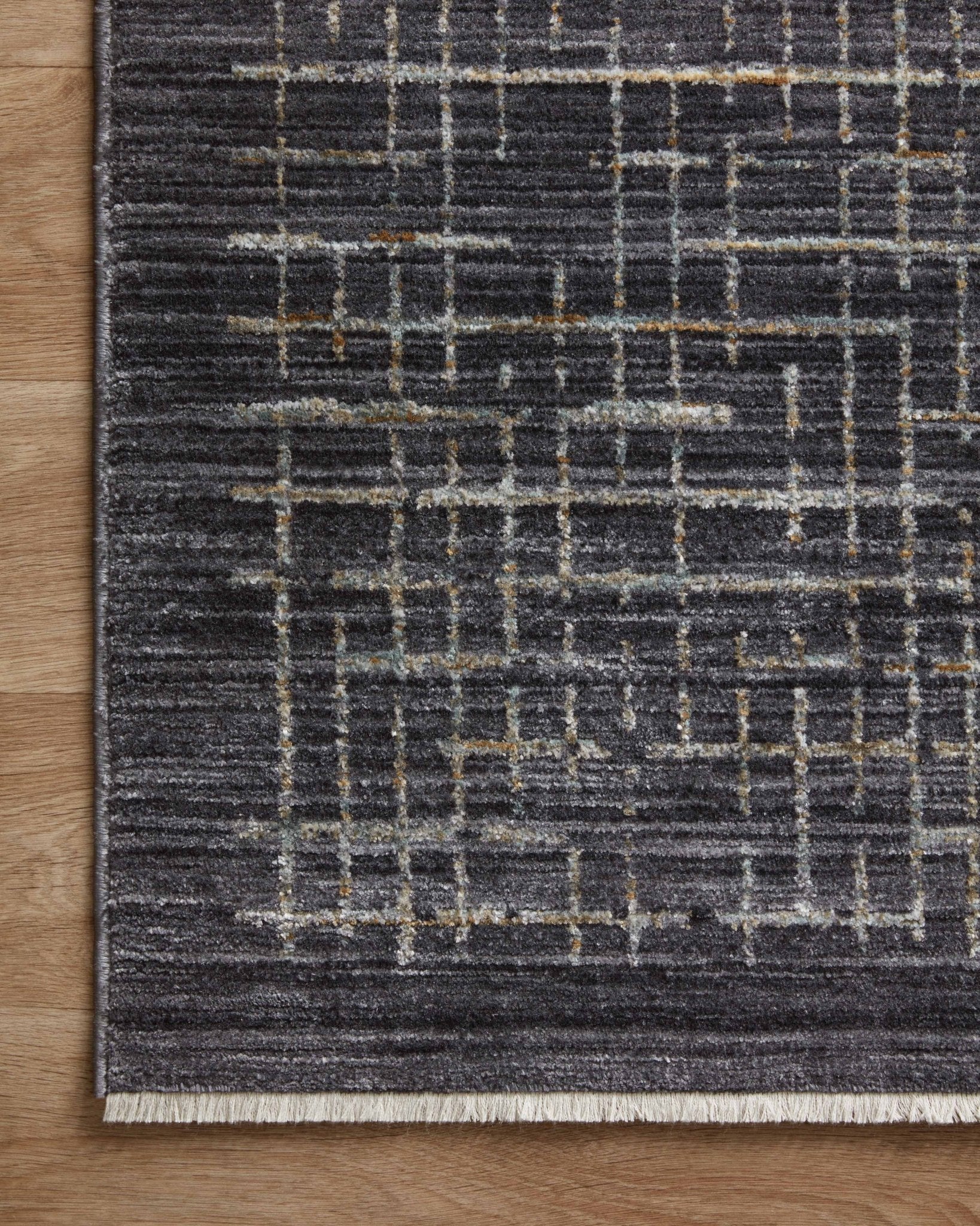 Loloi Soho Onyx / Silver Area Rug White Cliff Studio Area Rug