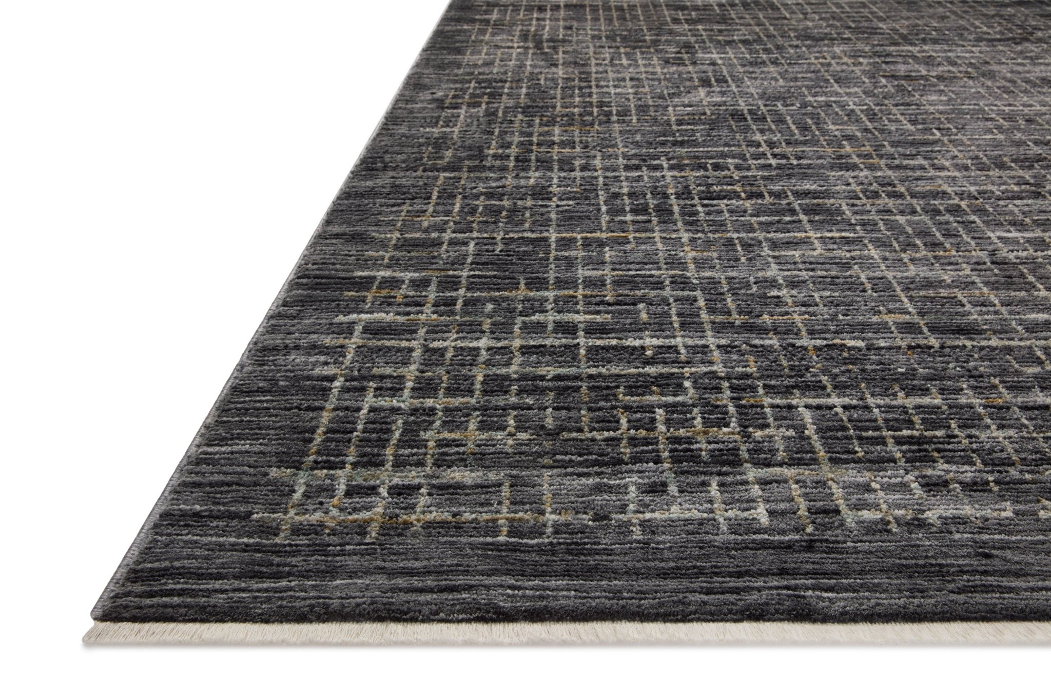 Loloi Soho Onyx / Silver Area Rug White Cliff Studio Area Rug