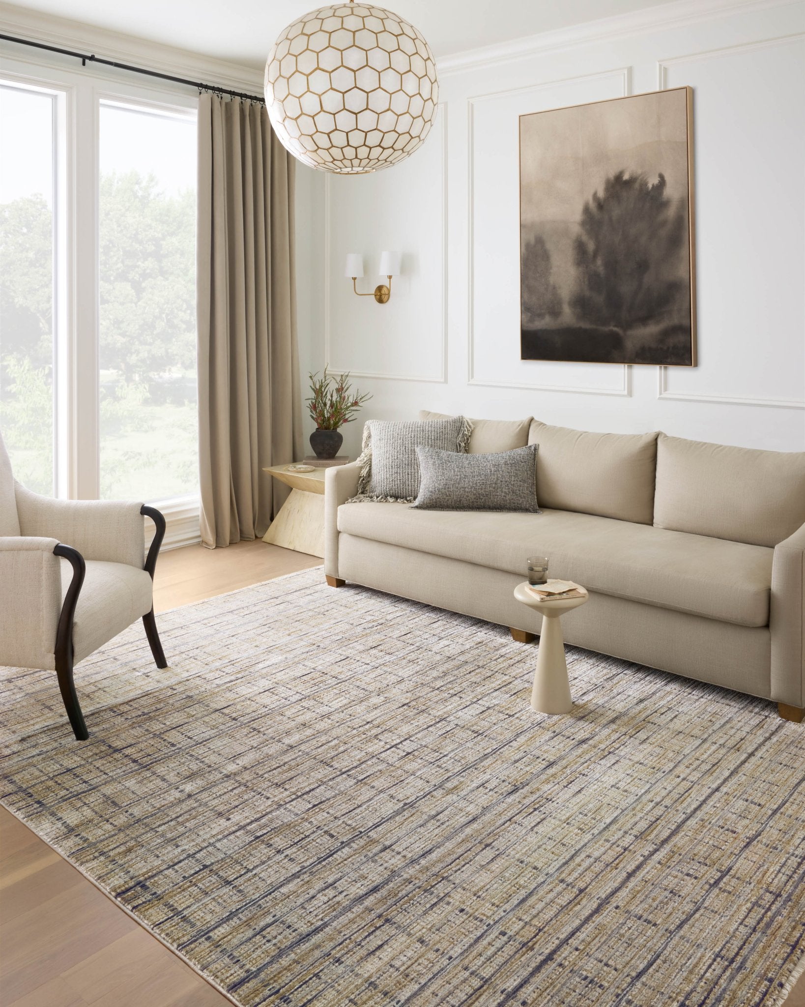 Loloi Soho Pebble / Charcoal Area Rug White Cliff Studio Area Rug