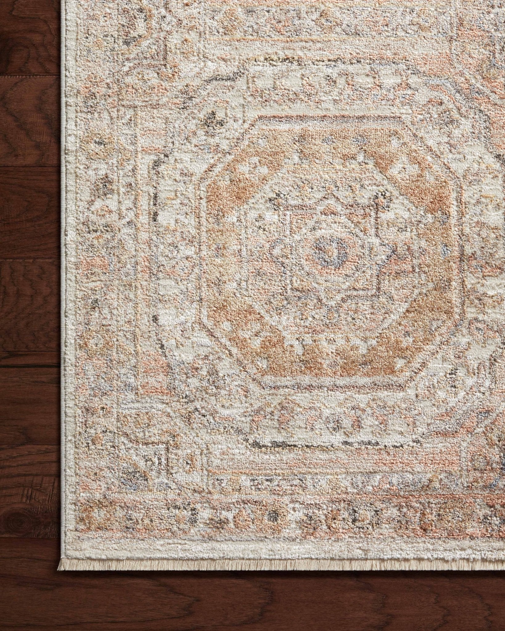 Loloi Sonnet Apricot / Multi Area Rug White Cliff Studio Area Rug