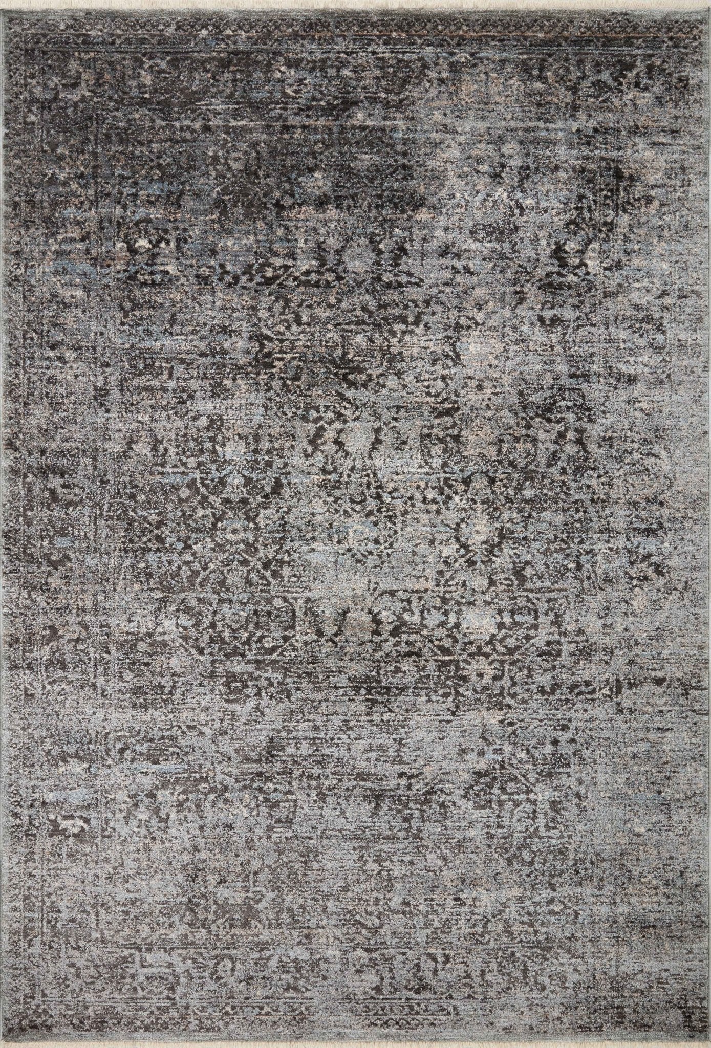 Loloi Sonnet Charcoal / Mist Area Rug White Cliff Studio Area Rug