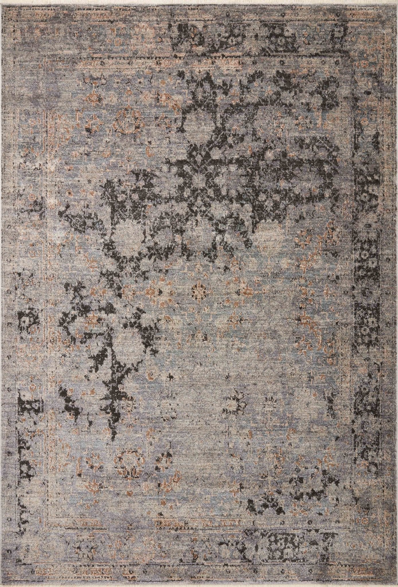 Loloi Sonnet Charcoal / Slate Area Rug White Cliff Studio Area Rug