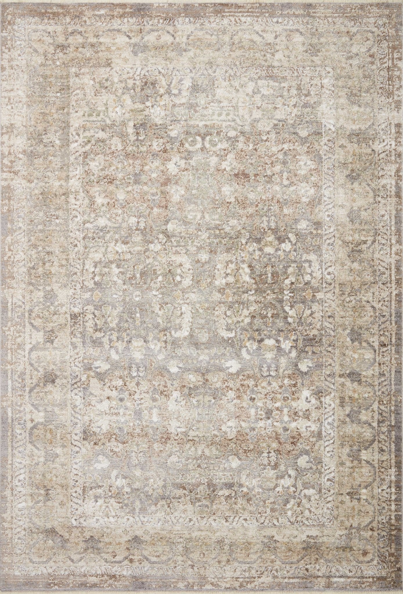 Loloi Sonnet Grey / Sage Area Rug White Cliff Studio Area Rug