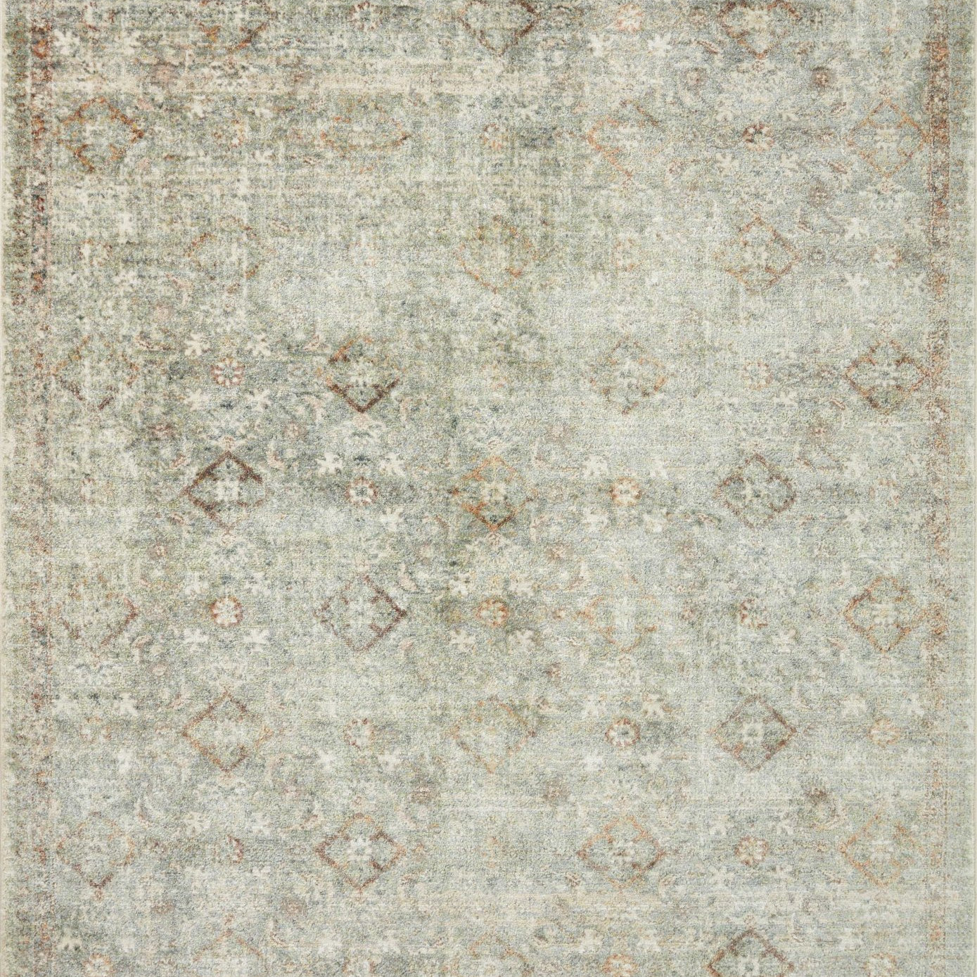 Loloi Sonnet Lagoon / Gold Area Rug White Cliff Studio Area Rug