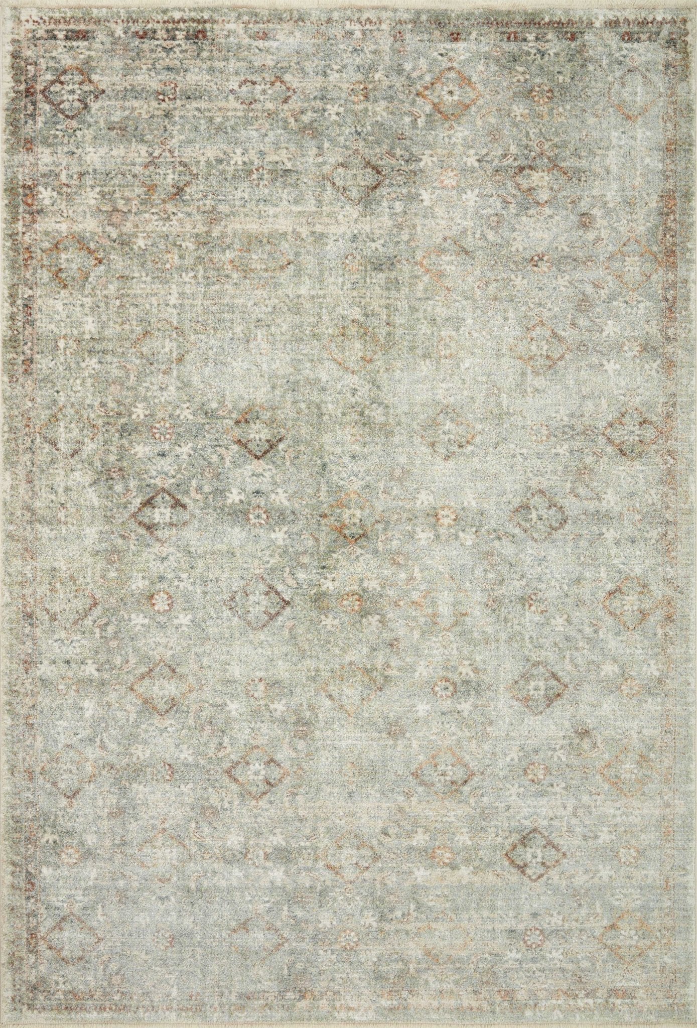 Loloi Sonnet Lagoon / Gold Area Rug White Cliff Studio Area Rug