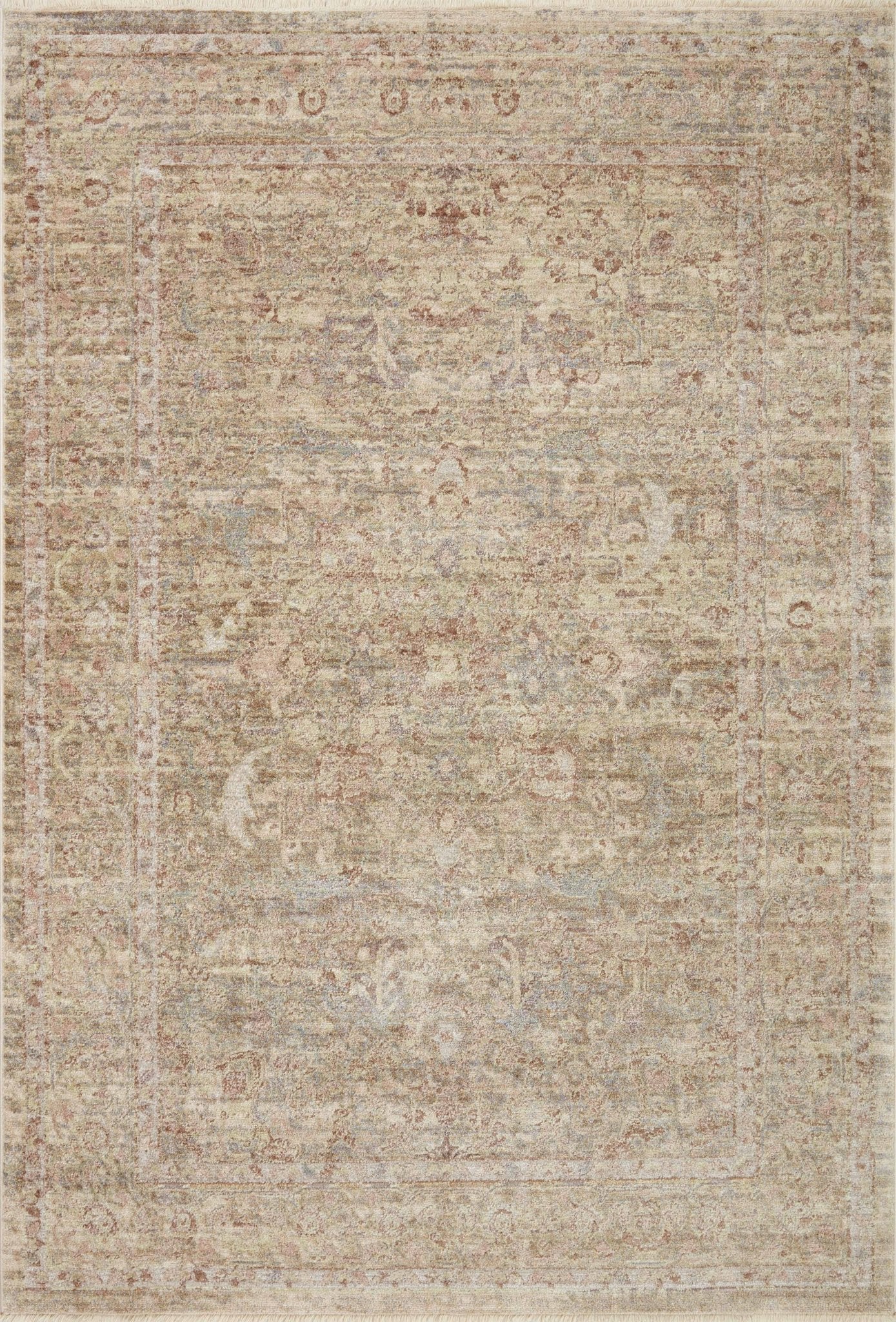 Loloi Sonnet Moss / Natural Area Rug White Cliff Studio Area Rug