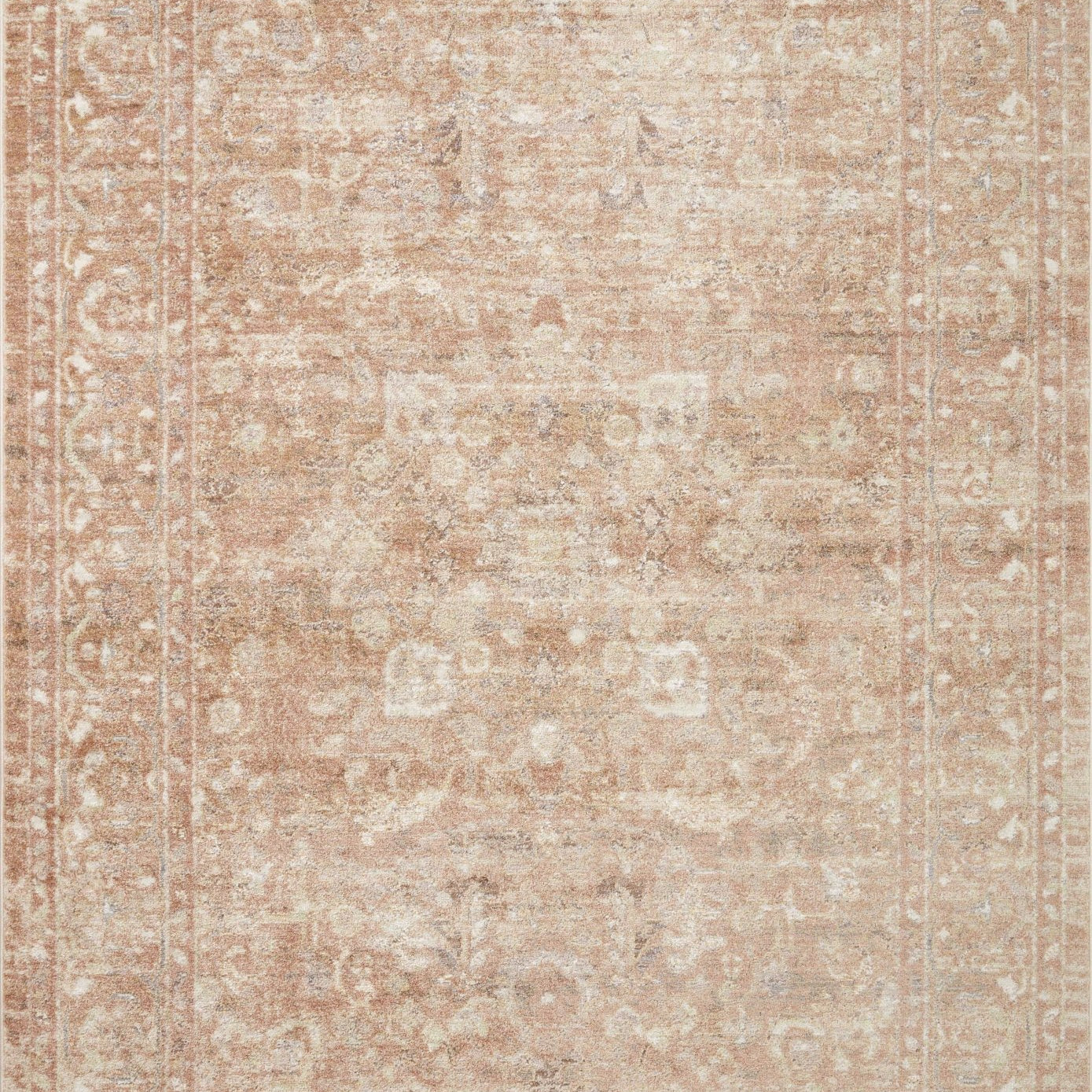 Loloi Sonnet Terracotta / Natural Area Rug White Cliff Studio Area Rug