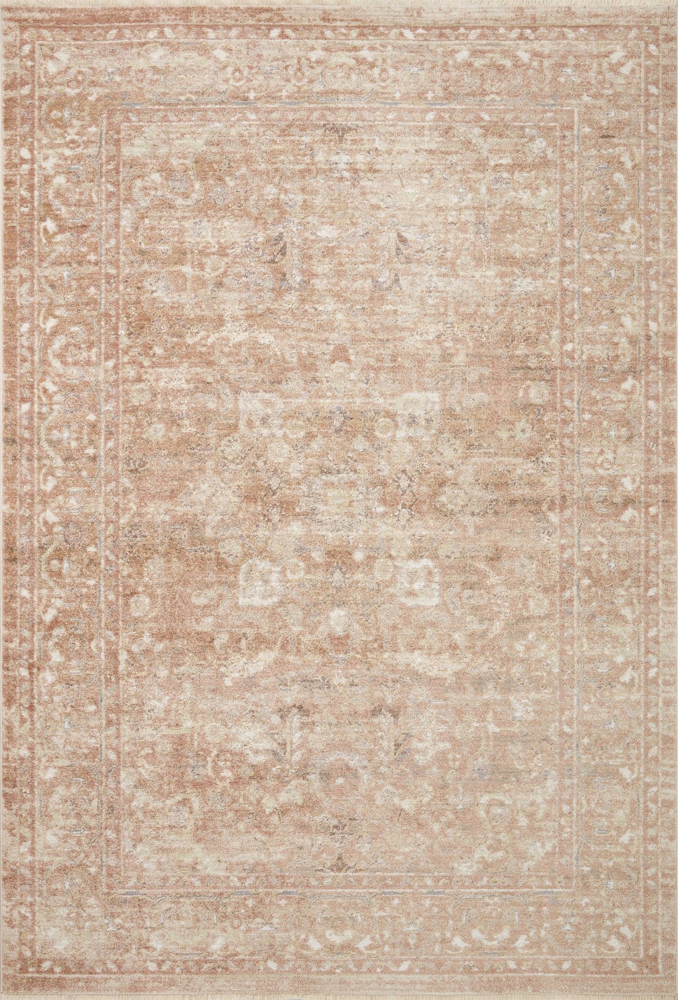 Loloi Sonnet Terracotta / Natural Area Rug White Cliff Studio Area Rug