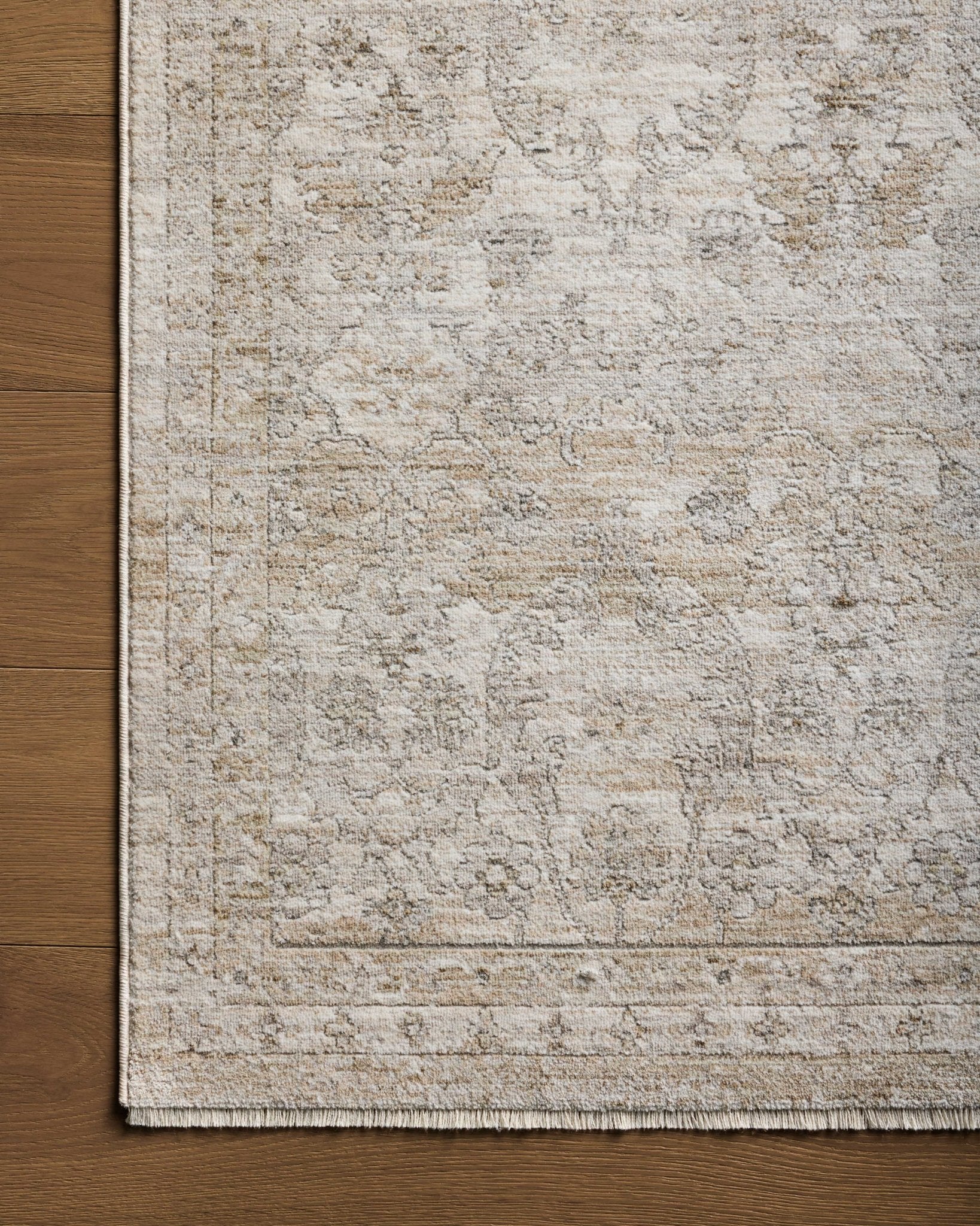 Loloi Tabitha Ivory / Khaki Accent Rug White Cliff Studio Accent Rug