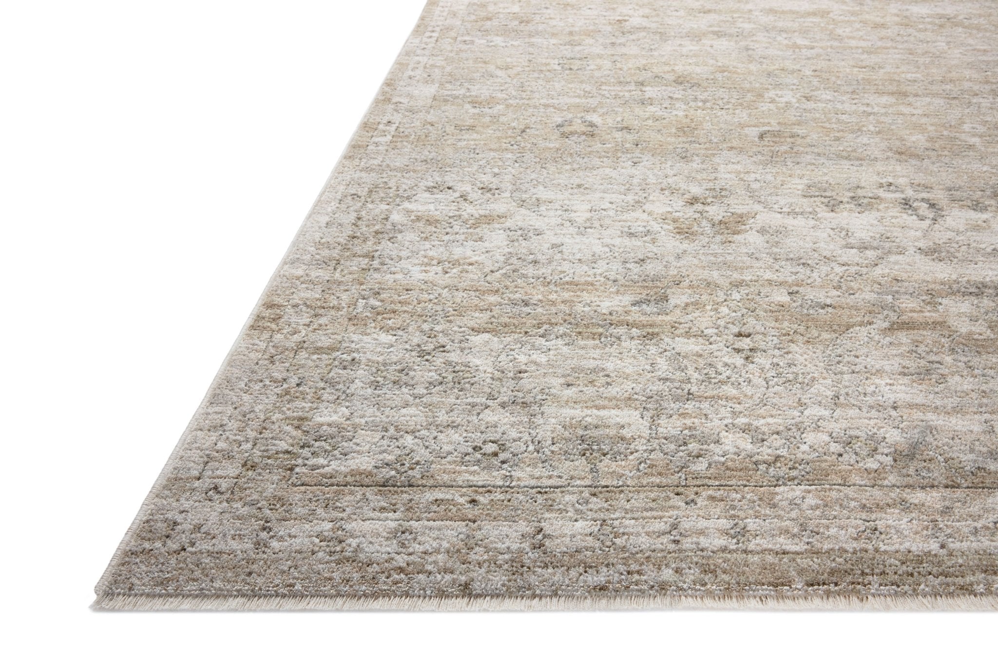 Loloi Tabitha Ivory / Khaki Accent Rug White Cliff Studio Accent Rug
