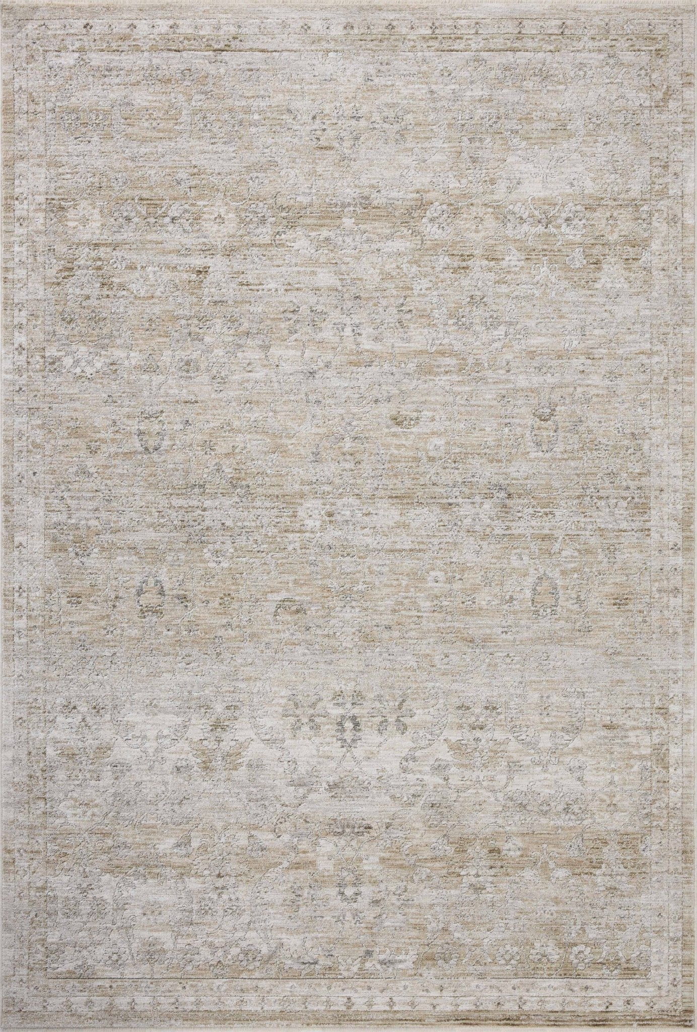 Loloi Tabitha Ivory / Khaki Accent Rug White Cliff Studio Accent Rug